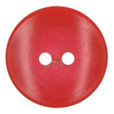 24750 Sullivans 14mm Round Plastic Button 2 Hole - Red - 100 In A Bag
