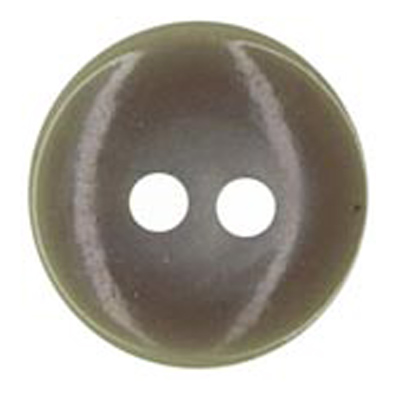 24794 Sullivans 19mm Round Plastic Button 2 Hole - Grey - 33 In A Tube