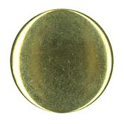 24897 Sullivans 12mm Round Metal Shank Button - Gold - 33 In A Tube