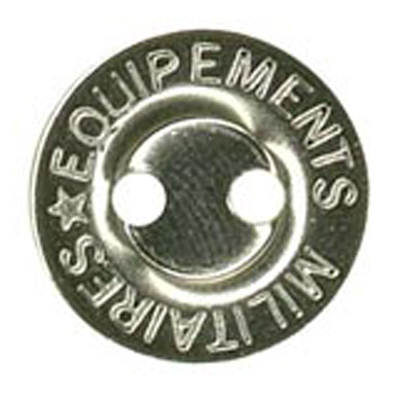 24929 Sullivans 17mm Round Metal Button 2 Hole - Militaires Equipements Brand - Silver - 100 In A Bag