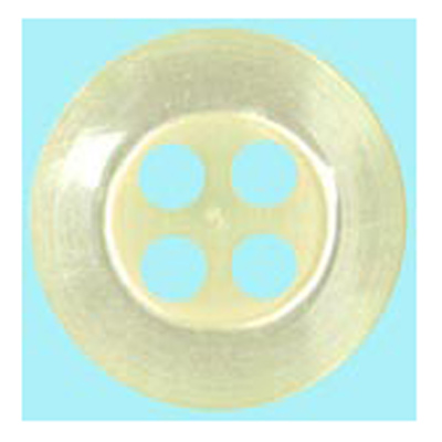 25045 Sullivans 13mm Round Plastic Button 4 Hole - Cream - 64 In A Tube