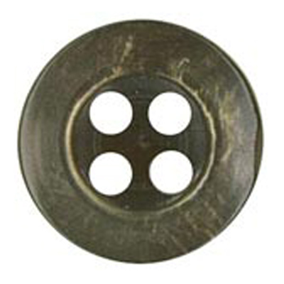 25049 Sullivans 13mm Round Plastic Button 4 Hole -brown - 64 In A Tube