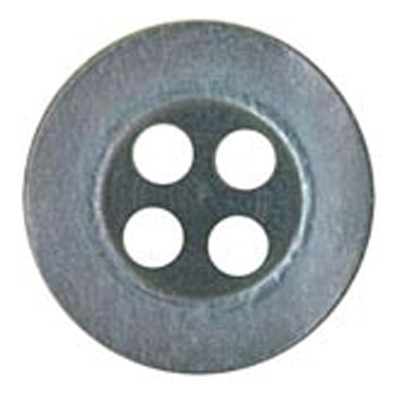 25062 Sullivans 15mm Round Plastic Button 4 Hole - Grey - 51 In A Tube