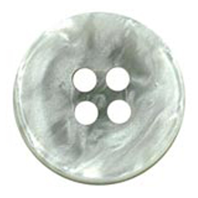 25066 Sullivans 15mm Round Plastic Button 4 Hole Indented With Pearlised Effect - Cream - 37 In A Tube