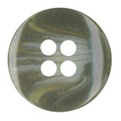 25158 Sullivans 16mm Round Plastic Button 4 Hole With White Brushed Effect Through - Light Grey - 63 In A 