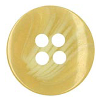 25161 Sullivans 18mm Round Plastic Button 4 Hole With White Brushed Effect Through - Caramel - 44 In A Tub