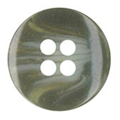 25166 Sullivans 18mm Round Plastic Button 4 Hole With White Brushed Effect Through - Light Grey - 44 In A 