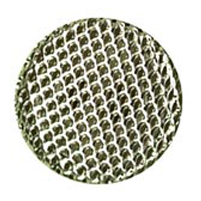 25229 Sullivans 20mm Round Metal Shank Button With Chainmail Effect - Silver - 18 In A Tube