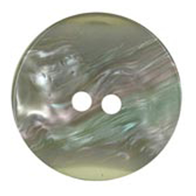 25282 Sullivans 23mm Round Plastic Button 2 Hole - Concaved With Pearlised Effect - Silver Grey - 21 In A 