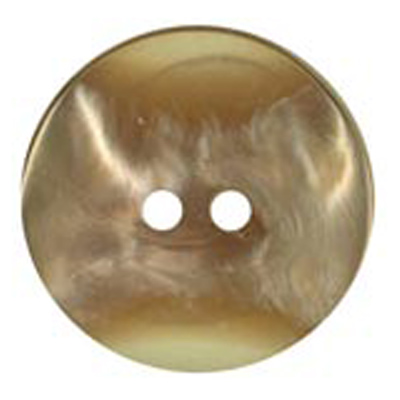 25283 Sullivans 23mm Round Plastic Button 2 Hole - Concaved With Pearlised Effect - Amber - 21 In A Tube