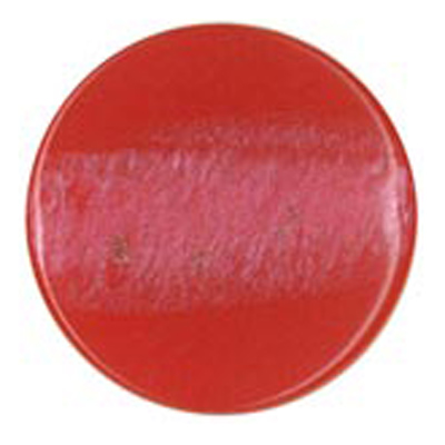 25398 Sullivans 14mm Round Plastic Shank Button  With Pearlised Effect - Red - 21 In A Tube