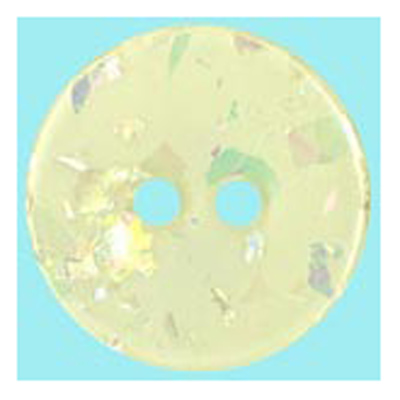 25418 Sullivans 13mm Round Plastic Button 2 Hole With Pearlised Fleck - Cream - 54 In A Tube