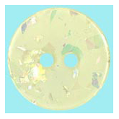 25436 Sullivans 18mm Round Plastic Button 2 Hole With Pearlised Fleck - Off White - 33 In A Tube