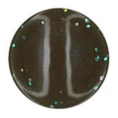 25628 Sullivans 20mm Round Plastic Shank Button With Sparkly Border - Brown - 20 In A Tube