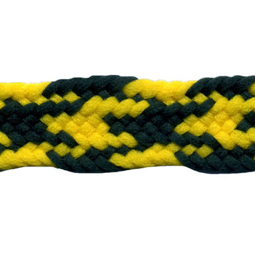 26304 Sullivans 15mm Plait Braid - Yellow/green - 30m