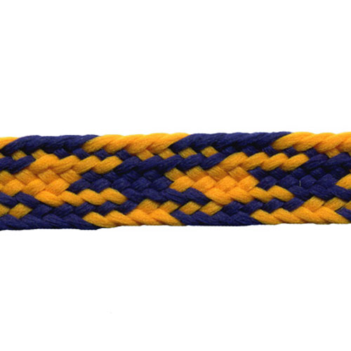 26307 Sullivans 15mm Plait Braid - Gold/navy - 30m