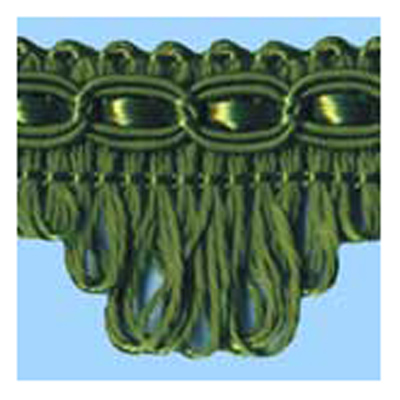 26447 Sullivans 30mm Rayon Looped Braid - Olive - 20m