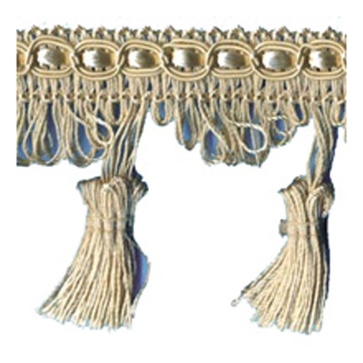 26482 Sullivans 68mm Rayon Tassel Braid - Wheat - 20m