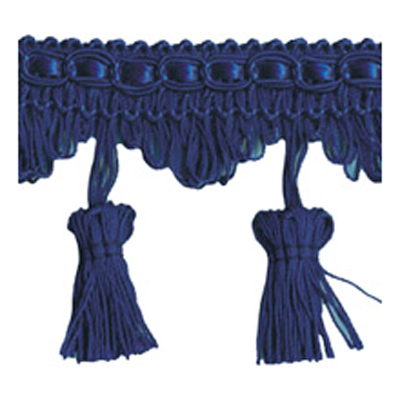 26493 Sullivans 68mm Rayon Tassel Braid - Navy - 20m