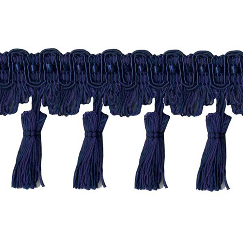 26541 Sullivans 75mm Rayon Tassel Braid - Ink Navy 
