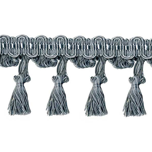 26547 Sullivans 75mm Rayon Tassel Braid - Sky Grey 