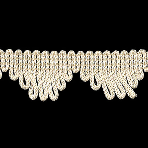 26659 Sullivans 25mm Rayon Looped Fringe Braid - French Cream 