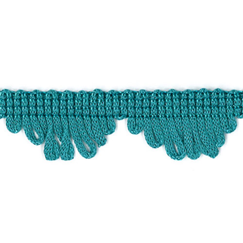 26662 Sullivans 25mm Rayon Looped Fringe Braid - Aqua 