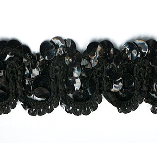 26691 Sullivans 25mm Sequin Braid - Black 