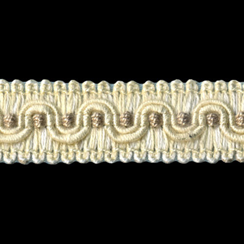 26742 Sullivans 25mm Cotton Braid - White/cream/striped Mushroom 
