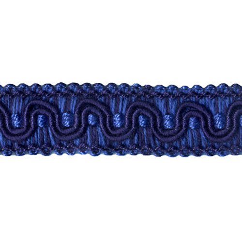 26756 Sullivans 25mm Cotton Braid - Blue/navy/striped Royal 