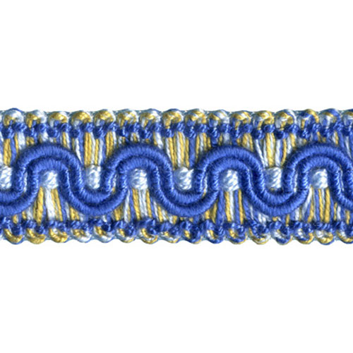 26757 Sullivans 25mm Cotton Braid - Light Blue/blue/striped Blue & Taupe 