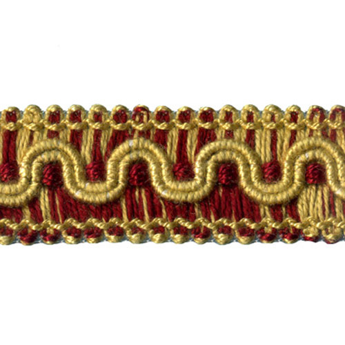 26759 Sullivans 25mm Cotton Braid - Red/gold/striped Red & Gold 