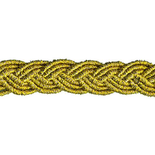 26899 Sullivans 12mm Metallic Plait Braid - Gold 