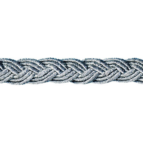 26903 Sullivans 12mm Metallic Plait Braid - Silver 