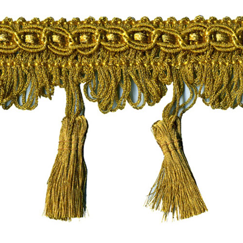 26935 Sullivans 65mm Metallic Tassel Braid - Gold 