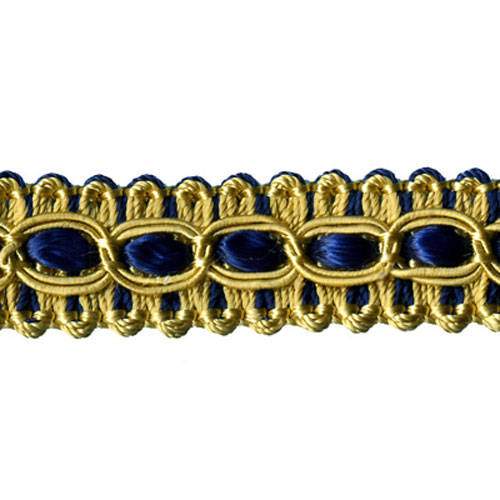 26952 Sullivans 15mm Rayon Braid - Navy/gold 