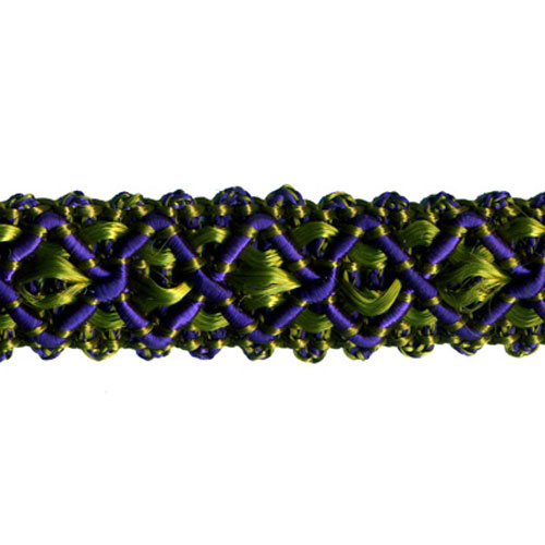 26980 Sullivans 15mm Rayon Braid - Olive/purple