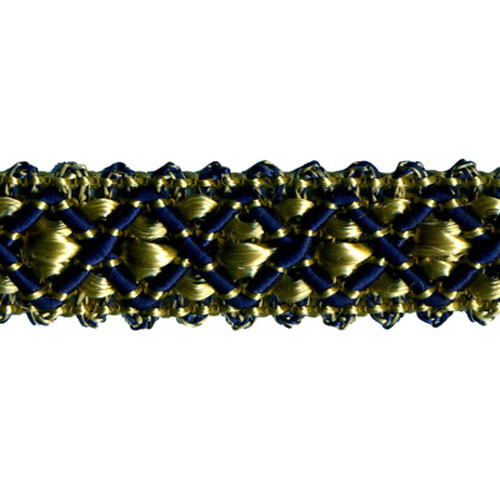 26983 Sullivans 15mm Rayon Braid - Navy/gold 