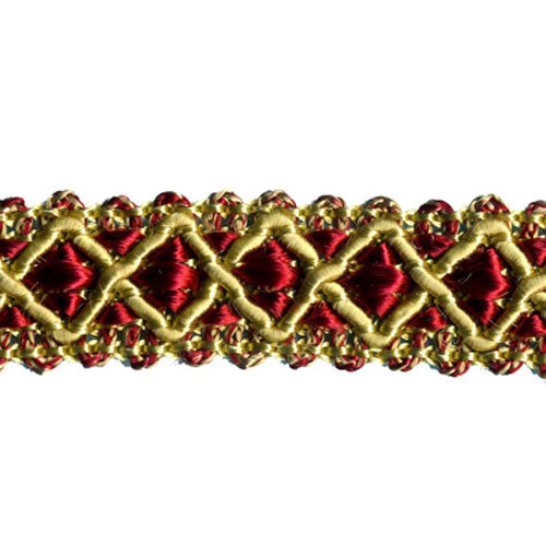 26984 Sullivans 15mm Rayon Braid - Red/gold 