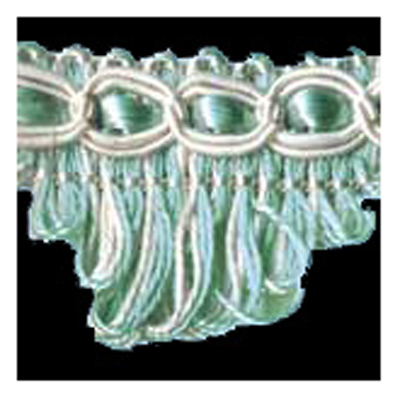 26991 Sullivans 30mm Rayon Looped Fringe Braid - Seafoam 