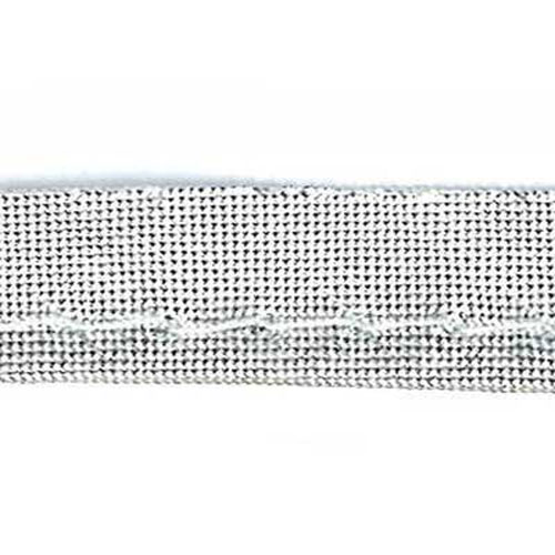 27328 Piping Satin Edge 10mm Silver Metallic