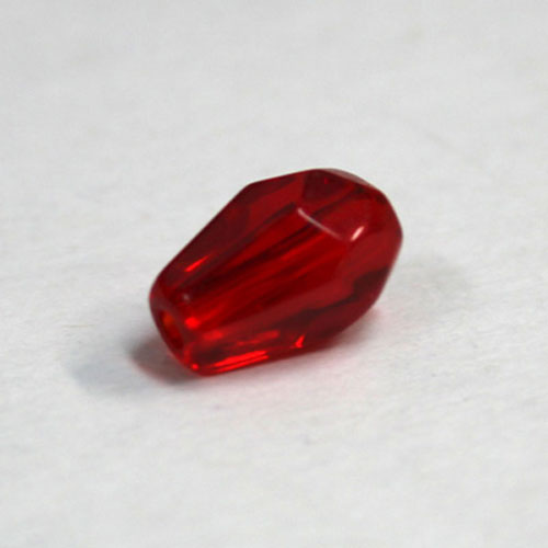 28199 Bead Teardrop 8x11mm Red