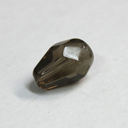 28207 Bead Teardrop 8x11mm Smoke