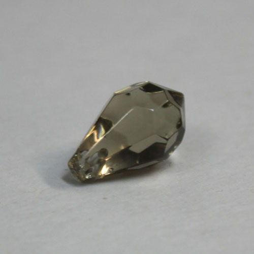28235 Bead Teardrop 14x7mm Smoke