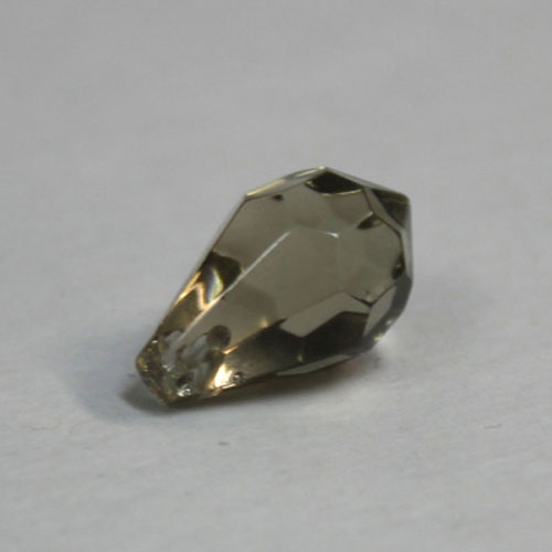 28249 Bead Teardrop 15x9mm Smoke