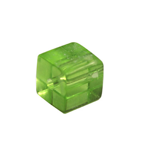 28270 Bead Cube 4mm Light Green
