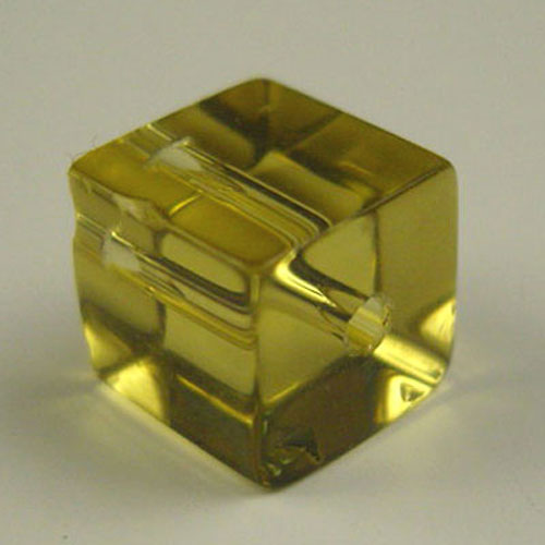 28292 Bead Cube 6mm Gold