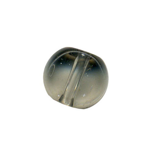 28333 Bead Round Flat 4mm Smoke