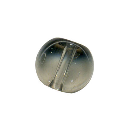 28347 Bead Round Flat 6mm Smoke
