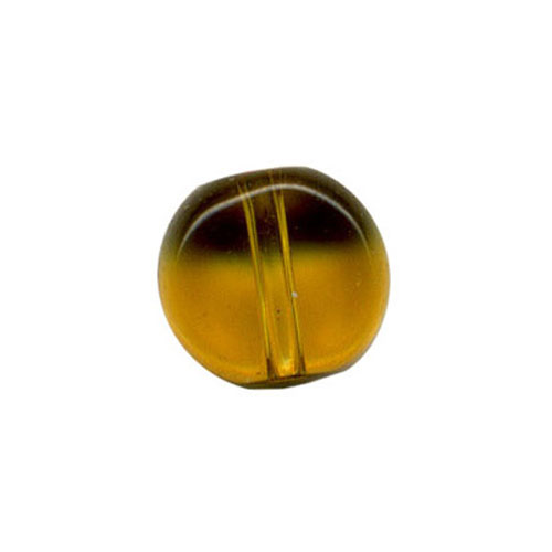 28348 Bead Round Flat 6mm Gold